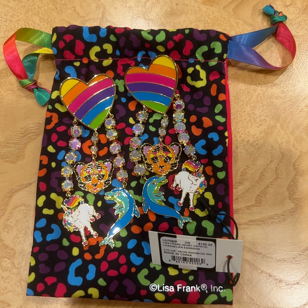 Lele Sadoughi Lisa Frank earrings